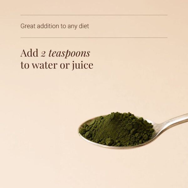 Kiki Health luomulaatuinen chlorella jauhe