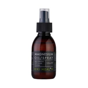 KIKI Health Magnesium -suihke on helposti imeytyvä, 100% luonnollinen magnesiumöljysuihke ulkoiseen käyttöön.