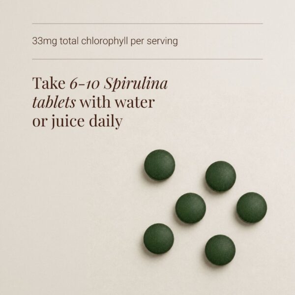 Kiki Health luomu spirulina tabletit, 200 kpl pakkaus.