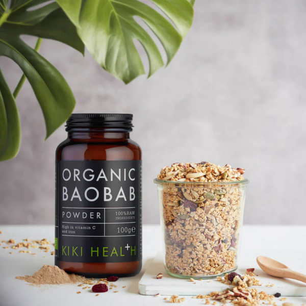 Kiki health baobab-jauhe on afrikkalainen superfood