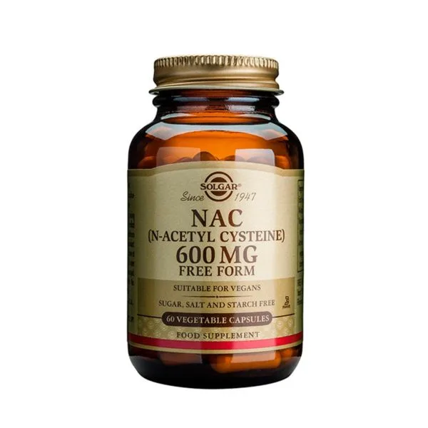 Solgar Nac (N-Acetyl-L-Cysteine) 600mg 60 Kaps