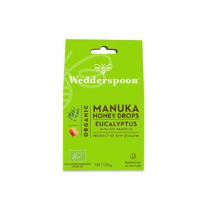 Wedderspoon Manuka Honey Drops Eucalyptus -pastillit