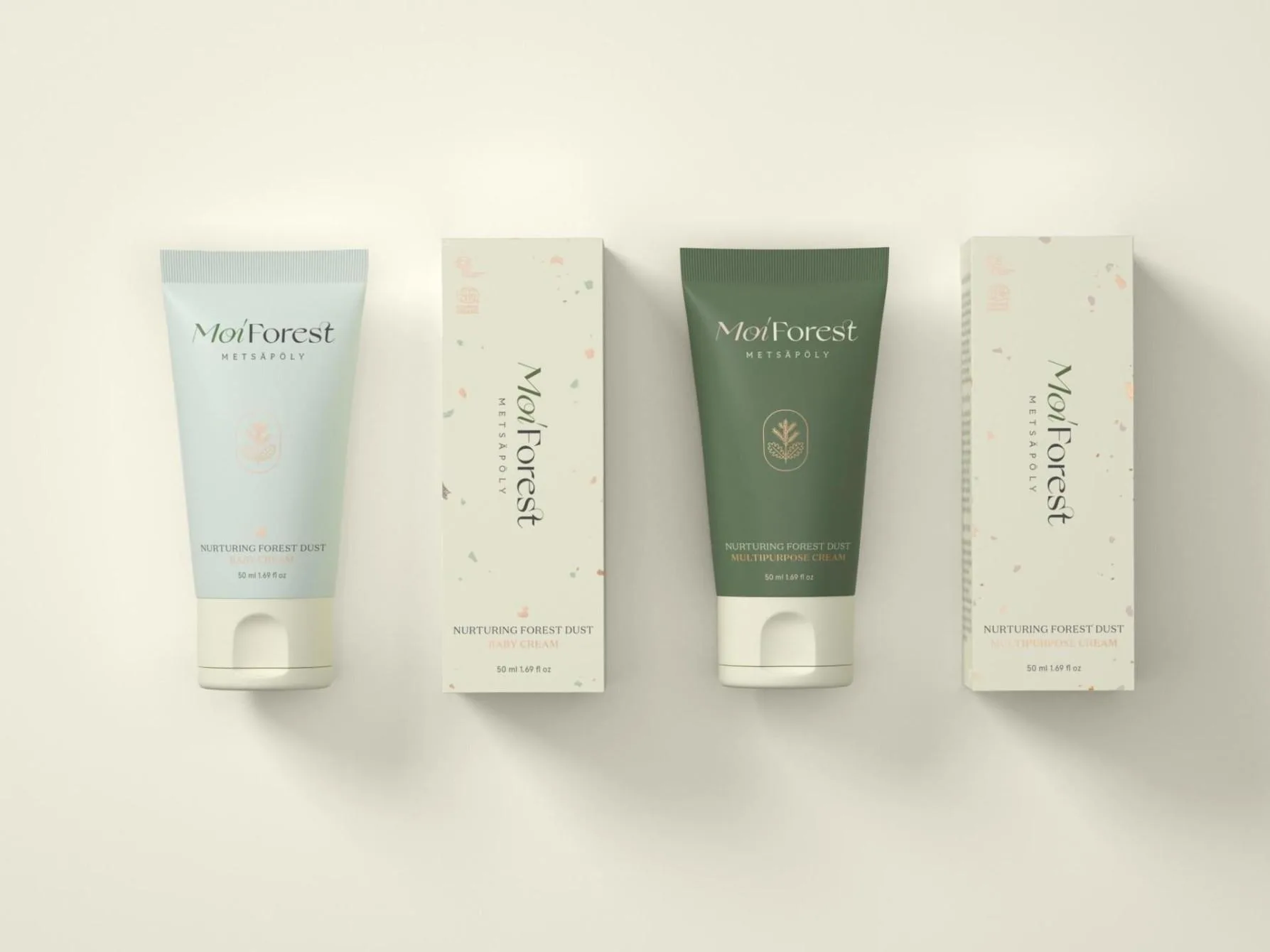 moi forest petsäpöly kosmetiikassa