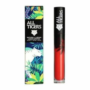 all tigers coral orange lipstick