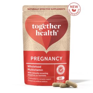 Together Health Pregnancy on luonnollinen monivitamiini raskauden ajalle ja imetyksen tueksi