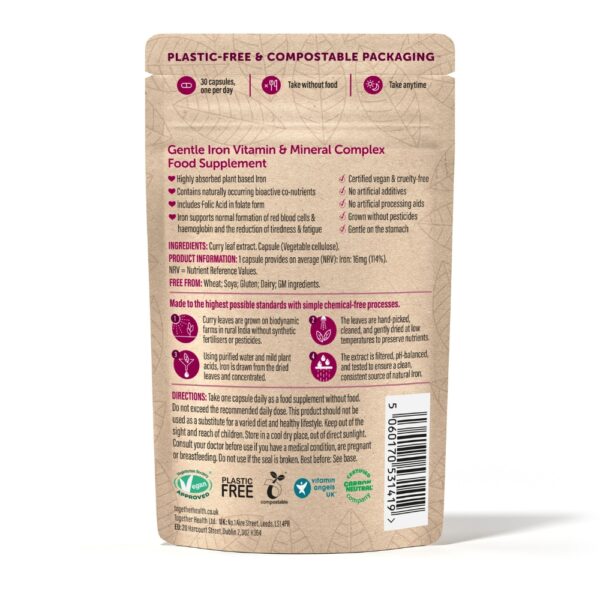 Together Health Gentle Iron vegaaninen ja luonnollinen rautavalmiste