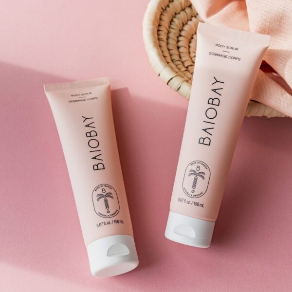 Baiobay Body Scrub luonnollinen vartalokuorinta kuorii ihosta silkkisen pehmeän