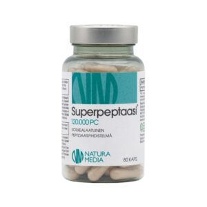 Natura Media Superpeptaasi 120.000, 80 kaps