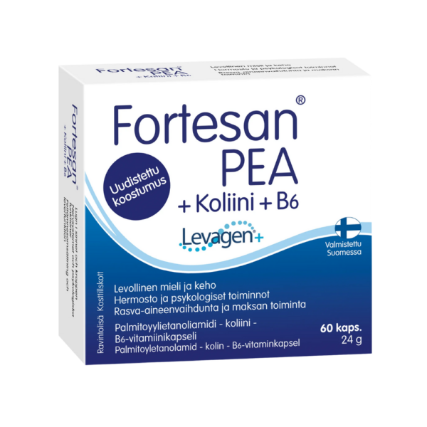 Fortesan PEA Koliini B6 tukee mieltä ja kehoa