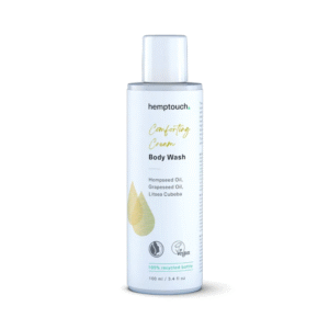 Hemptouch Comforting Cream Body Wash on hampunsiemenöljyä sisältävä rauhoittava herkän ihon suihkugeeli