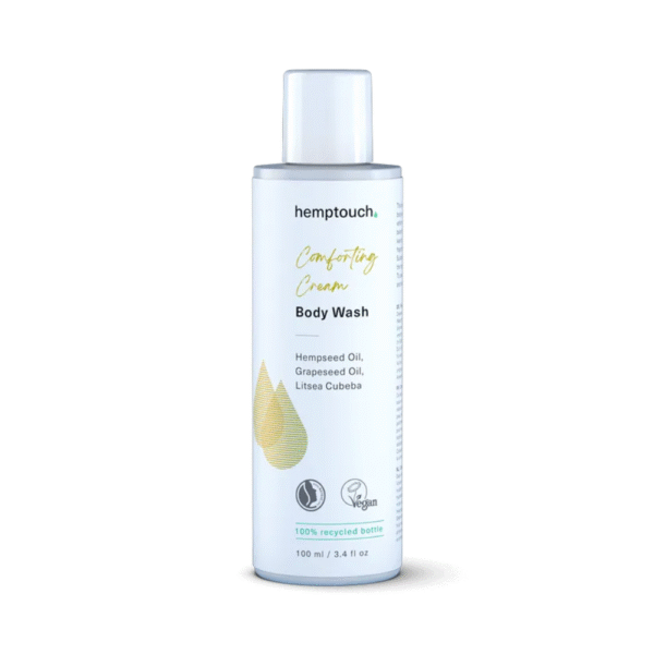 Hemptouch Comforting Cream Body Wash on hampunsiemenöljyä sisältävä rauhoittava herkän ihon suihkugeeli