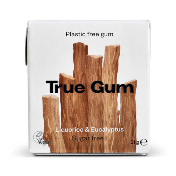 True Gum Luonnollinen Ksylitolipurukumi Lakritsi-Eukalyptus