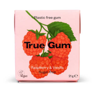 True Gum Luonnollinen Ksylitolipurukumi Vadelma-Vanilja