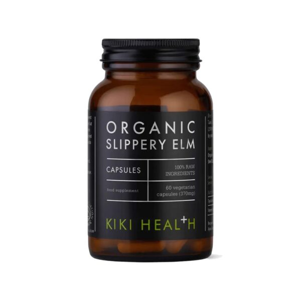KIKI Health Slippery Elm punajalavakapselit tukevat ruoansulatusta