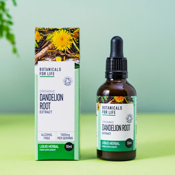 Botanicals for Life luomu voikukanjuuriuute tukee ruoansulatusta