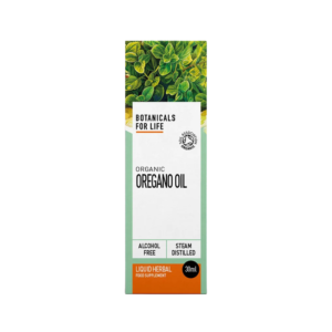 Botanicals Fot Life luomu oreganoöljy tukee vatsan ja suoliston terveyttä