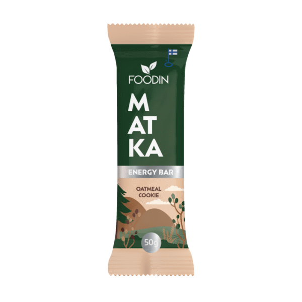 MATKA Energy Bar Oatmeal Cookie on herkullinen kaurakeksin makuinen välipalapatukka