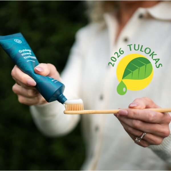 Gutology mineraalihammastahna on hydroksiapatiittia sisältävä luonnollinen ja fluoriton hammastahna. Sisältää hydroksiapatiittia.