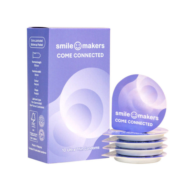 Smile Makers biohajoavat ja vegaaniset kondomit