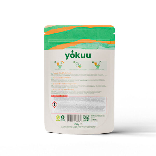 Yokuu Toilet Bomb WC:n puhdistustabletti on luonnollinen ja biohajoava ratkaisu vessanpöntön puhdistukseen