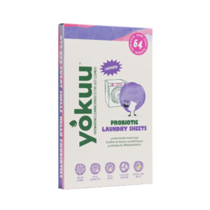 Yokuu probioottiset pyykinpesuarkit ovat vegaaninen ja biohajoava vaihtoehto perinteisille pesuaineille. Laventelin tuoksu.