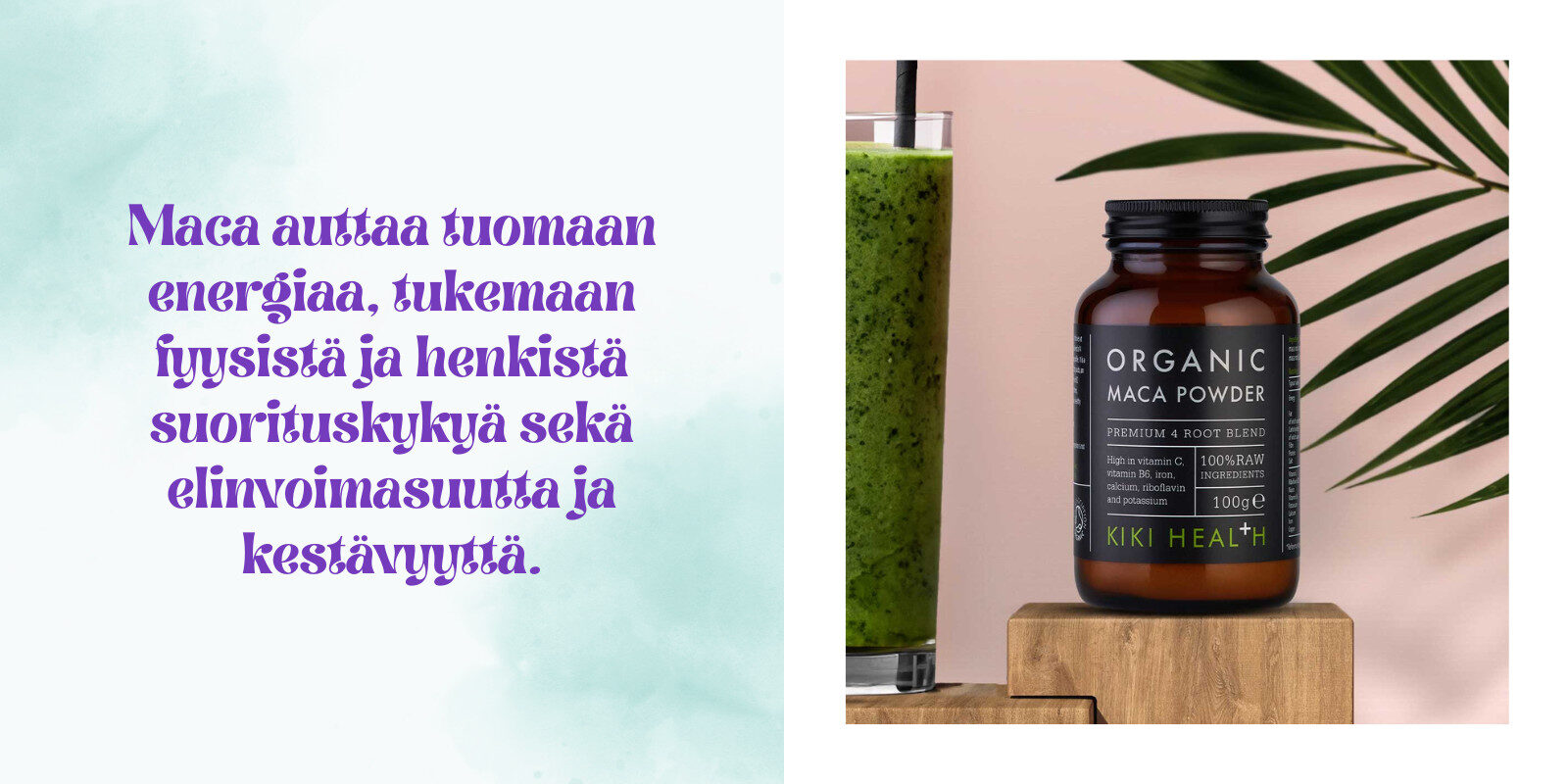 Luomu Maca-juuri – kehon ja mielen luonnollinen tukija
