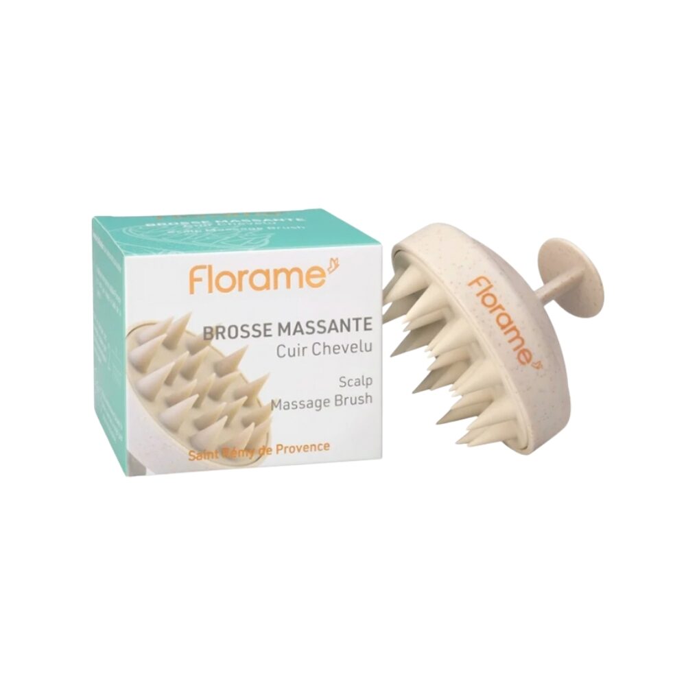 Florame hiuspohjan hierontaharja päänahan mikroverenkierron stimuloimiseen, hoitoon ja pesuun. Täydellinen lisä hiustenhoitorutiiniin!