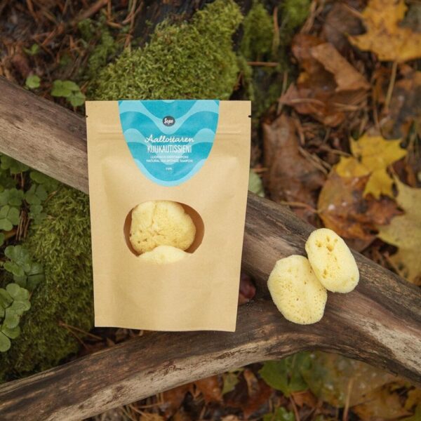 Sopo Aallottaren Kuukautissieni L on mukava ja ekologinen vaihtoehto kertakäyttöisille kuukautissuojille.