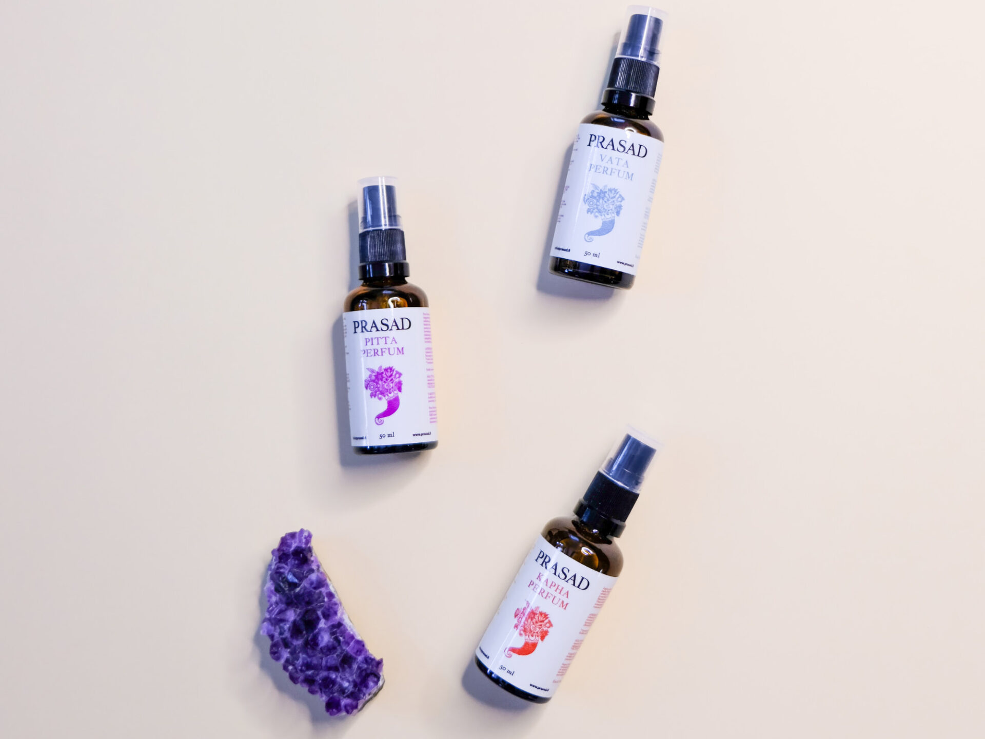 Ayurvediset PRASAD-tuoksut tukevat tasapainoa luonnollisesti.