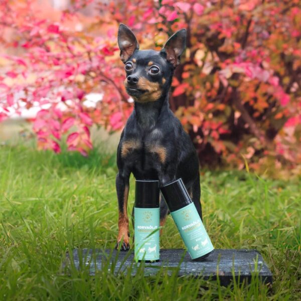 Tassu Foods Korvaöljy + Propolis on suunniteltu koirille ja kissoille säännölliseen korvien puhdistukseen.