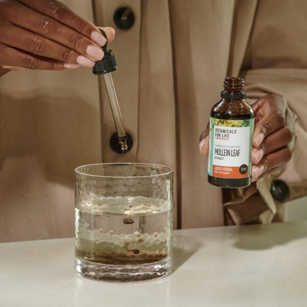 Botanicals For Life agroekologisesti viljelty ukontulikukkauute (Verbascum thapsus) on valmistettu vastuullisesti luontoa kunnioittaen. Alkoholiton uute.