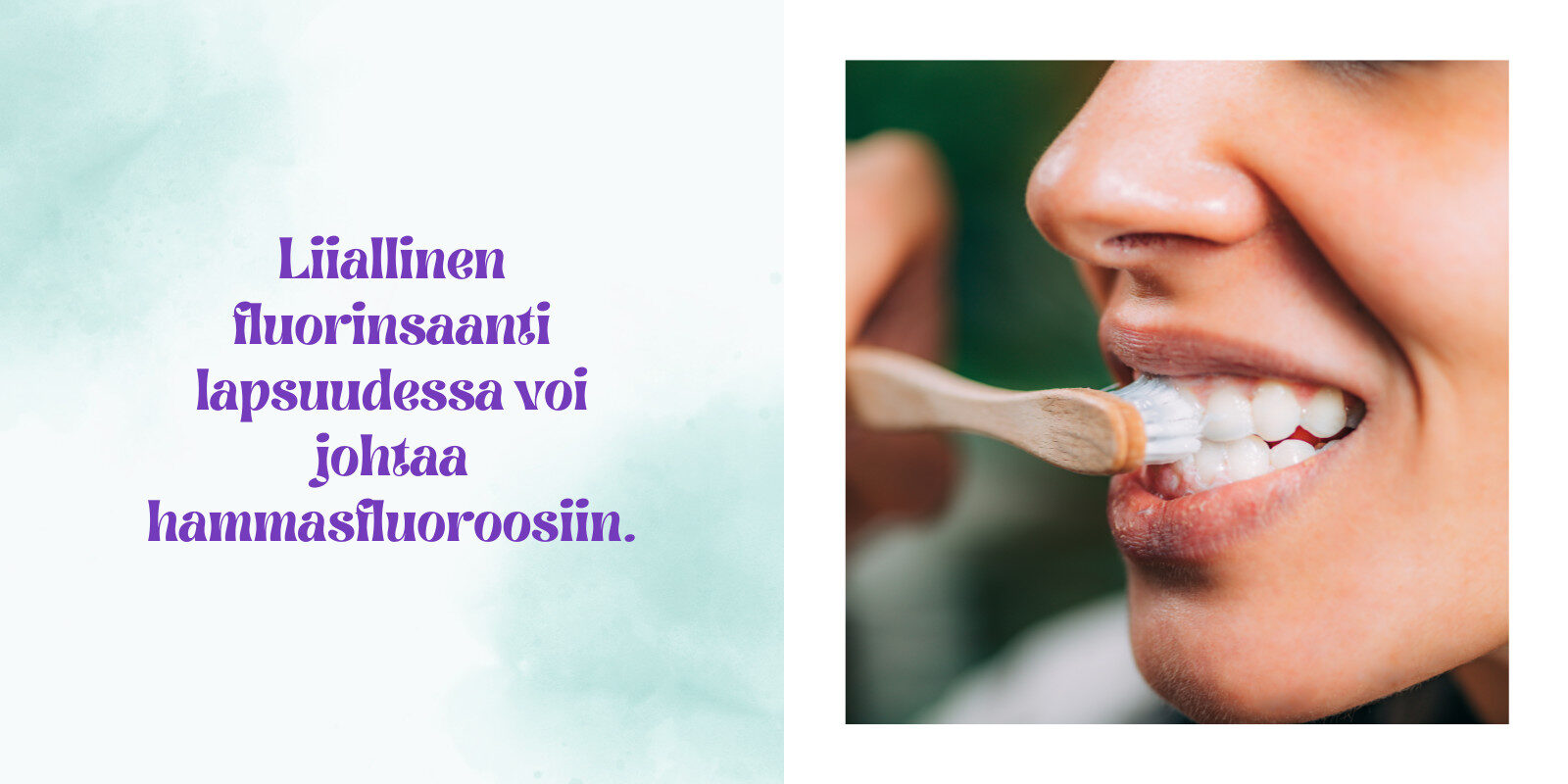 Riski luuston fluoroosille kasvaa, kun fluorin kokonaissaanti ylittää 6 mg päivässä.