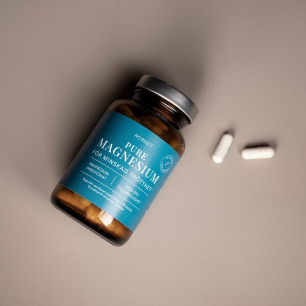 Nordbo Pure Magnesium on monipuolinen ja tehokkaasti imeytyvä magnesiumvalmiste, joka sisältää 100% magnesiumbisglysinaattia