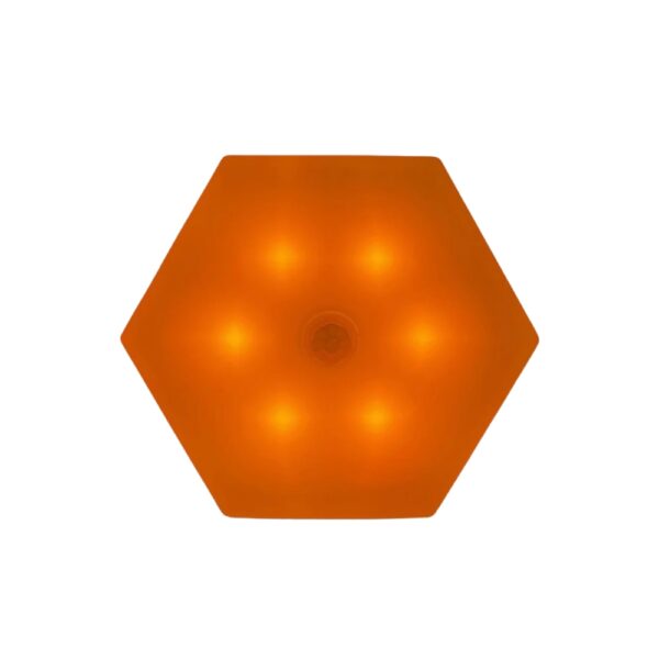 Hehku on sinivaloton kulkuvalo. Lämmin oranssi valo ei häiritse unirytmiä tai melatoniinin tuotantoa.