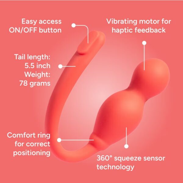Pelvic Partner on moderniin hyvinvointiin suunniteltu älykäs lantionpohjaharjoitin, joka tukee kehotietoisuutta ja lantionpohjan terveyttä.
