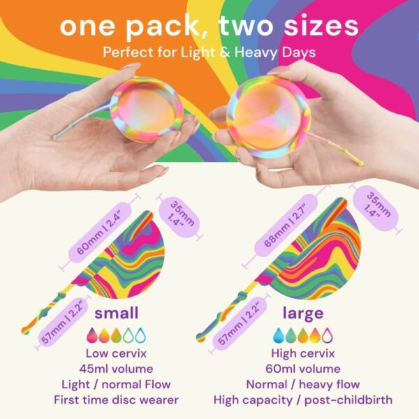 Bodyotics kestokuukautissuoja rainbow