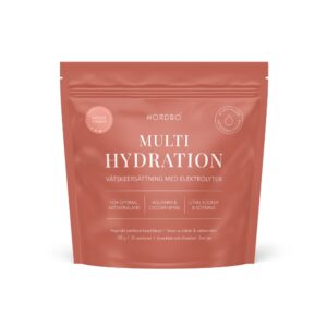 Luonnollista nesteytystä arkeen ja aktiivisuuteen! Nordbo Multi Hydration sisältää kookosvesijauhetta, Himalajan suolaa ja magnesiumia.
