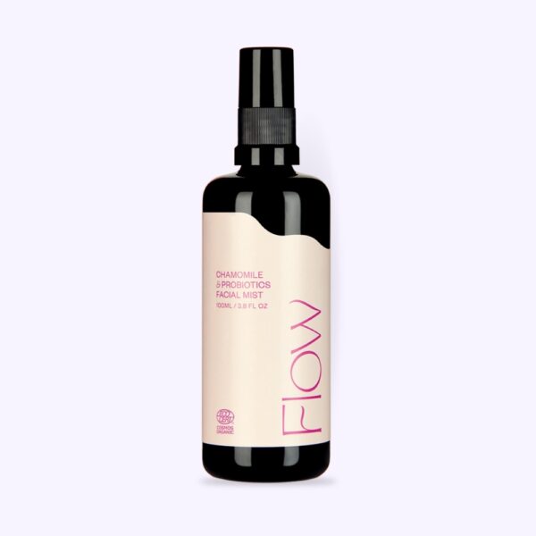 Probioottinen luomu kamomillavesi kosteuttaa ja rauhoittaa herkkää ja ärtynyttä ihoa. Kotimaista luonnonkosmetiikkaa.