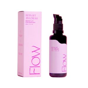 Flow Cosmeticsin Retin Lift 3-in-1 Cream on syväkosteuttava ja uudistava 3-in-1 -kasvovoide ikääntyvälle iholle. Kotimaista luonnonkosmetiikkaa.