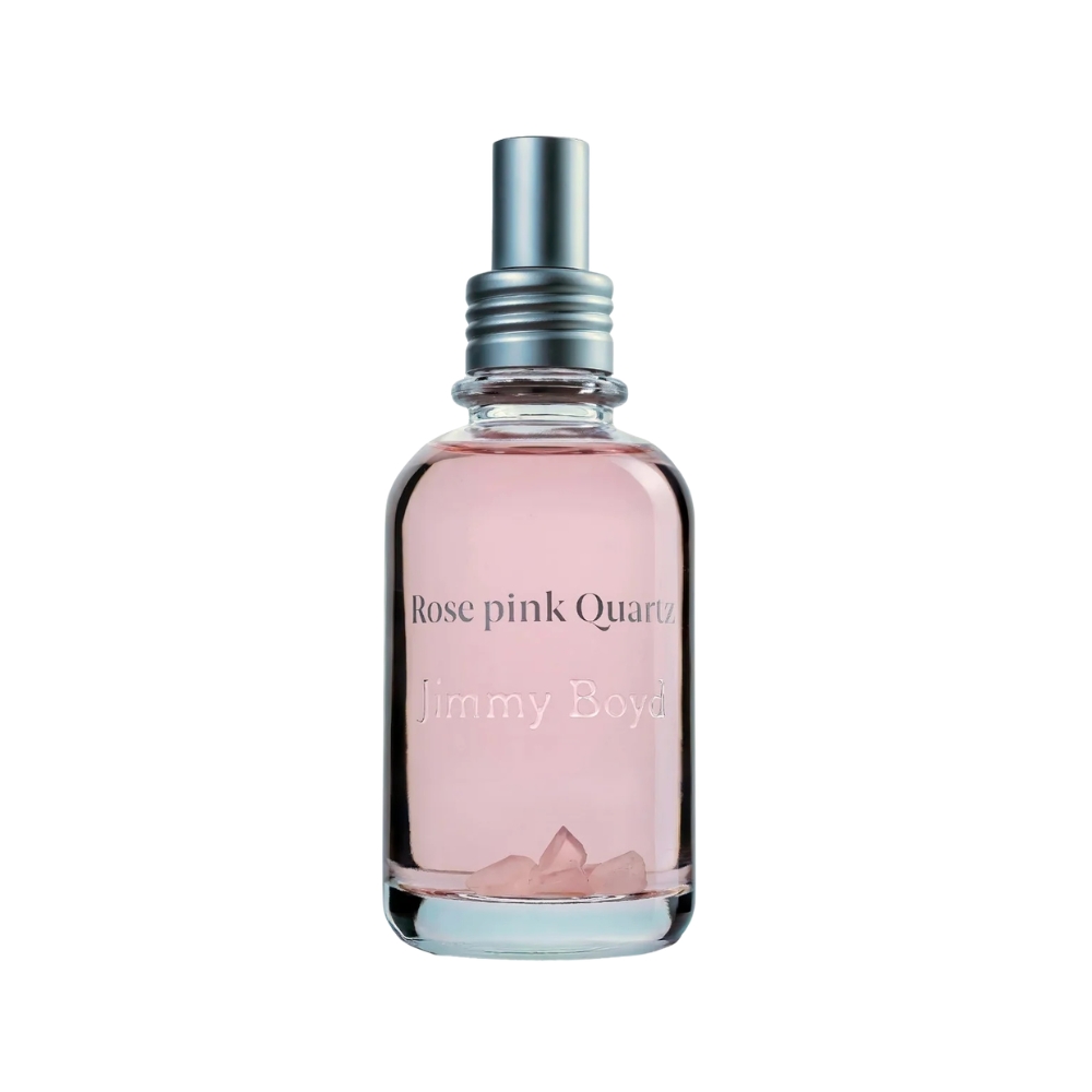 Jimmy Boydin luonnollinen ruusuntuoksuinen kristallienergiaparfyymi ruusukvartsilla. Herkkä kukkaistuoksu ruusukvartsin rakastavalla energialla.