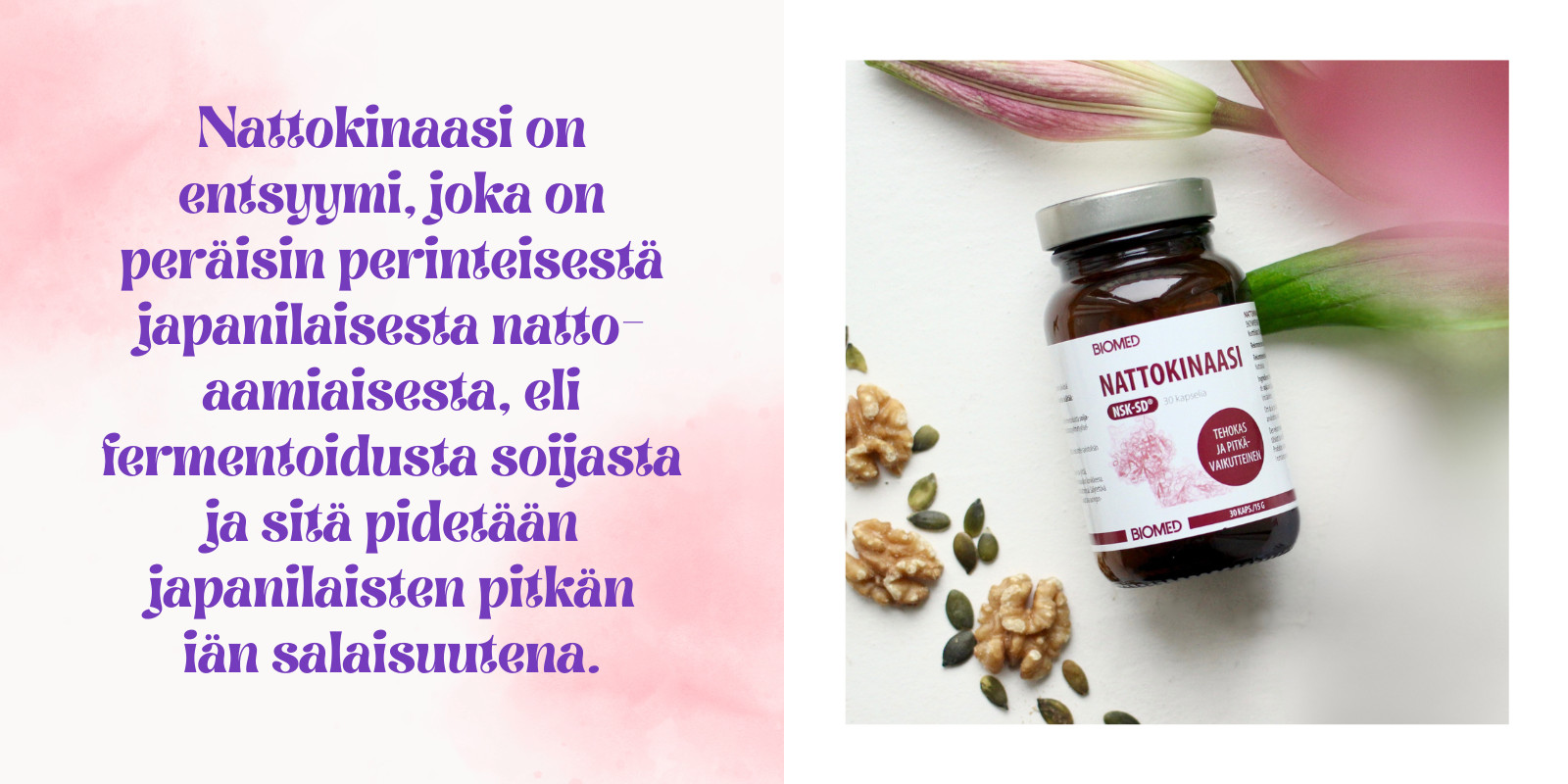 Nattokinaasi on japanilaisten pitkän iän salaisuus