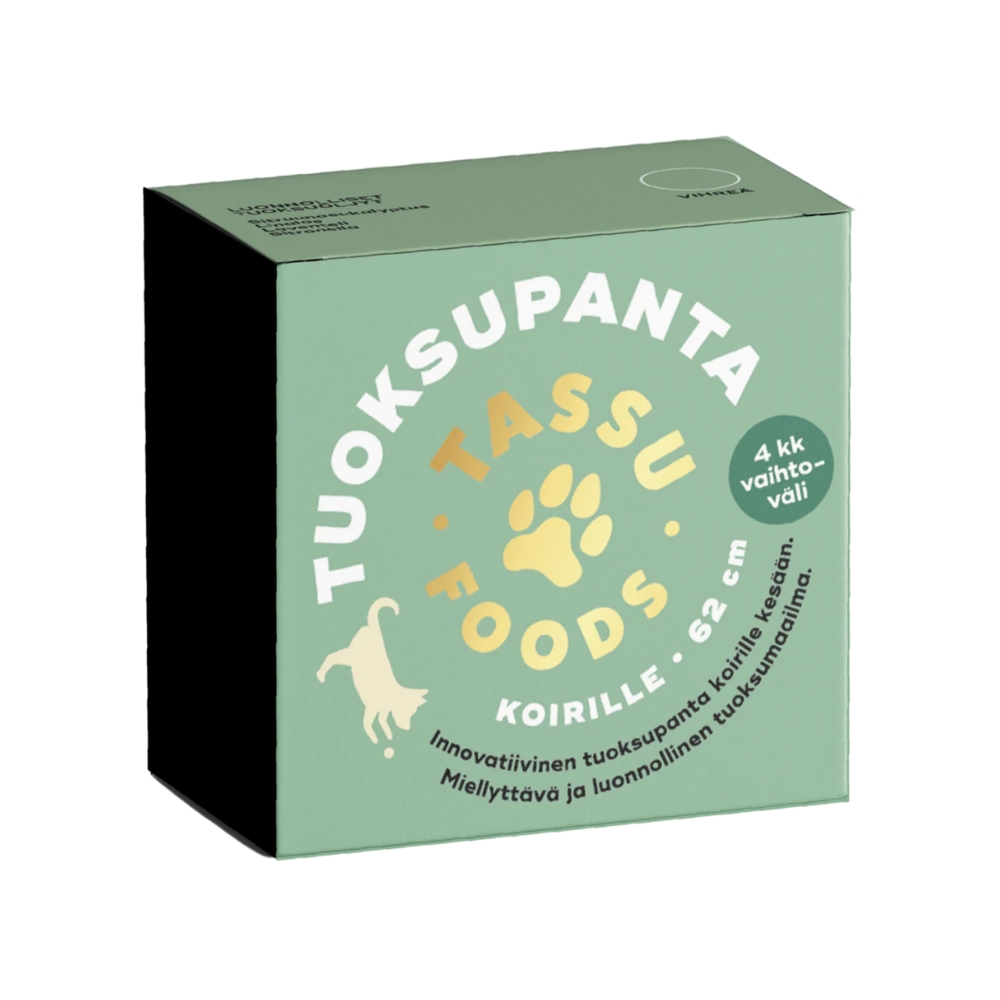 Tassu Foods tuoksupanta on kevyt ja pehmeä panta, joka on suunniteltu koiran mukavuutta ja turvallisuutta ajatellen kesäkauden ulkoiluihin ja seikkailuihin.