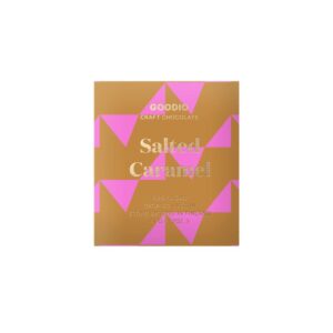 Goodio Salted Caramel suklaa on Ihana yhdistelmä makeaa ja suolaista. Yhdistettynä suklaa herkkuun se on täydellinen herkutteluhetkiin