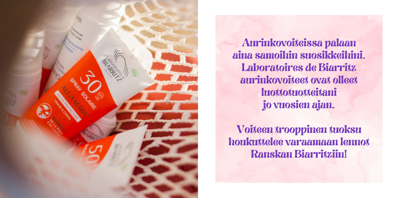 Luonnolliset aurinkovoiteet