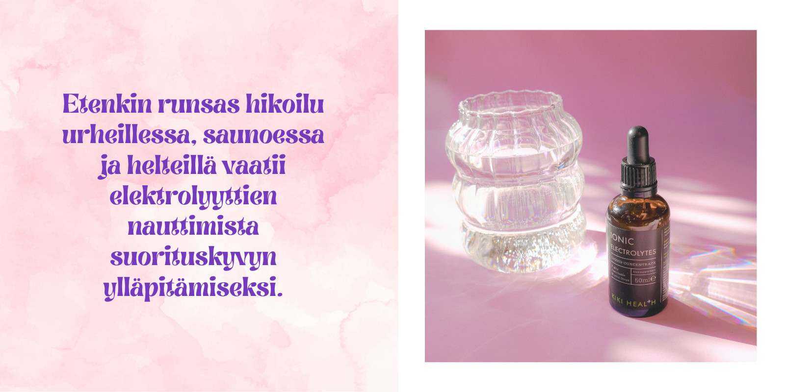 Ionisoidut elektrolyyttitipat.