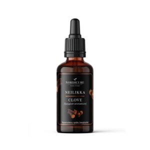 Nordicure Neilikka on vahva 1:3 yrttiuute Syzygium aromaticum -kasvista. Vegaaninen, gluteeniton ja ilman synteettisiä lisäaineita.