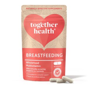 Vegaaninen Together Breastfeeding on imetyksen ajalle kehitetty monivitamiini, jossa ravintoaineet saadaan luonnollisista kasvi- ja meriperäisistä lähteistä.
