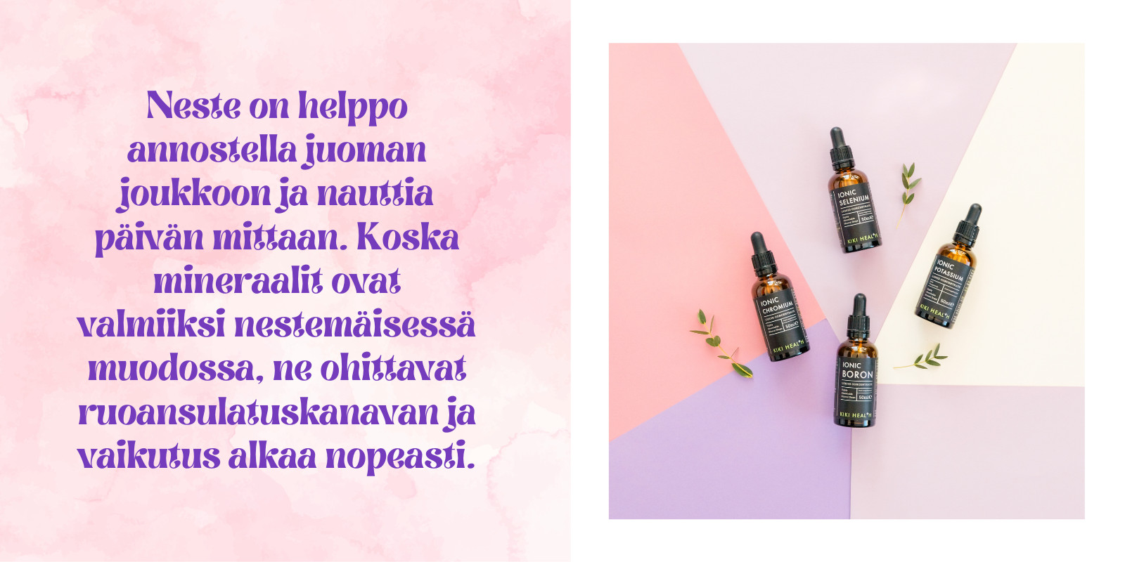 Ionisoitujen mineraalien hyödyt