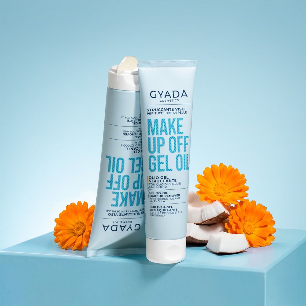 Gyada Gel-to-Oil Makeup Remover on luonnonkosmetiikan meikinpoistaja, joka muuttuu geelistä öljyksi ja poistaa tehokkaasti myös meikin.