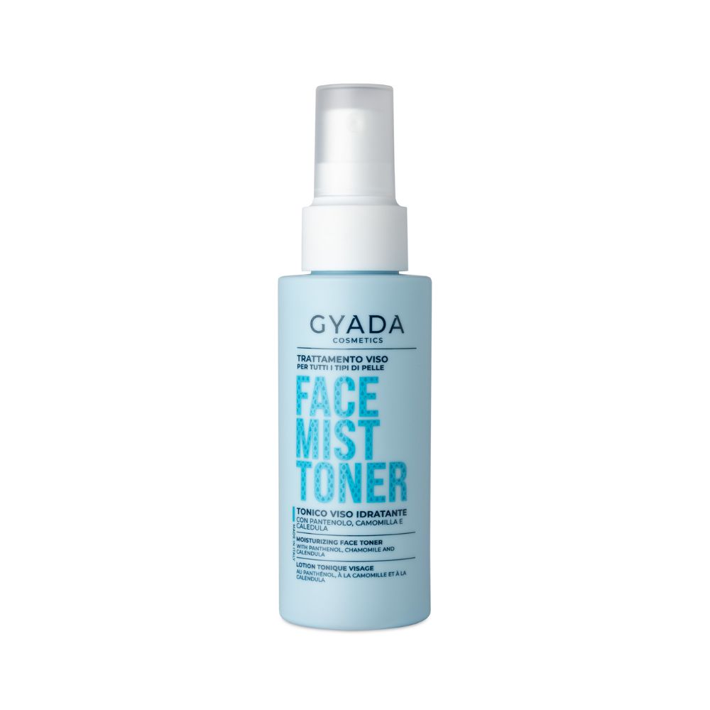 Gyada Face Toner on kosteuttava luonnonkosmetiikan kasvovesi herkälle ja kuivalle iholle. Sisältää pantenolia, kamomillaa, kehäkukkaa ja glyseriiniä.